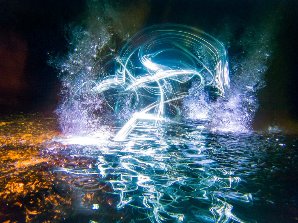 Lightpainting Unterwasser Bildrechte