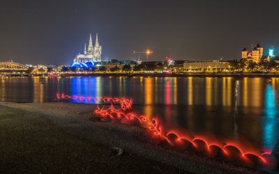 Gruppen Lightpainting Konzept zum Meetup in Köln